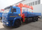 Автомобиль с краном-манипулятором Kanglim 1256G-II на Камаз-65117